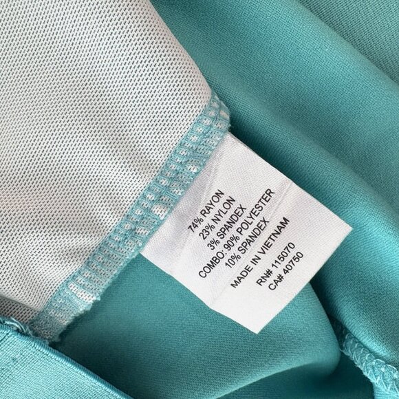 Nina Leonard XL Mint Green Stretch Pants Control Top Work Casual Plus Size - Picture 9 of 10